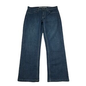 Eddie Bauer Denim Jeans Mens 34x30 Blue Dark Wash Casual Straight‎ Fit NEW